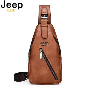 JPP Leather Sling Bag Travel Hiking Crossbody Backpack