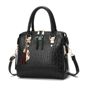 VS39 LNRV Crocodile Shoulder Leather Handbag For Women