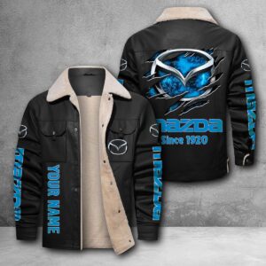 VS20 Mazda Custom Name Designed Casual Winter Leather